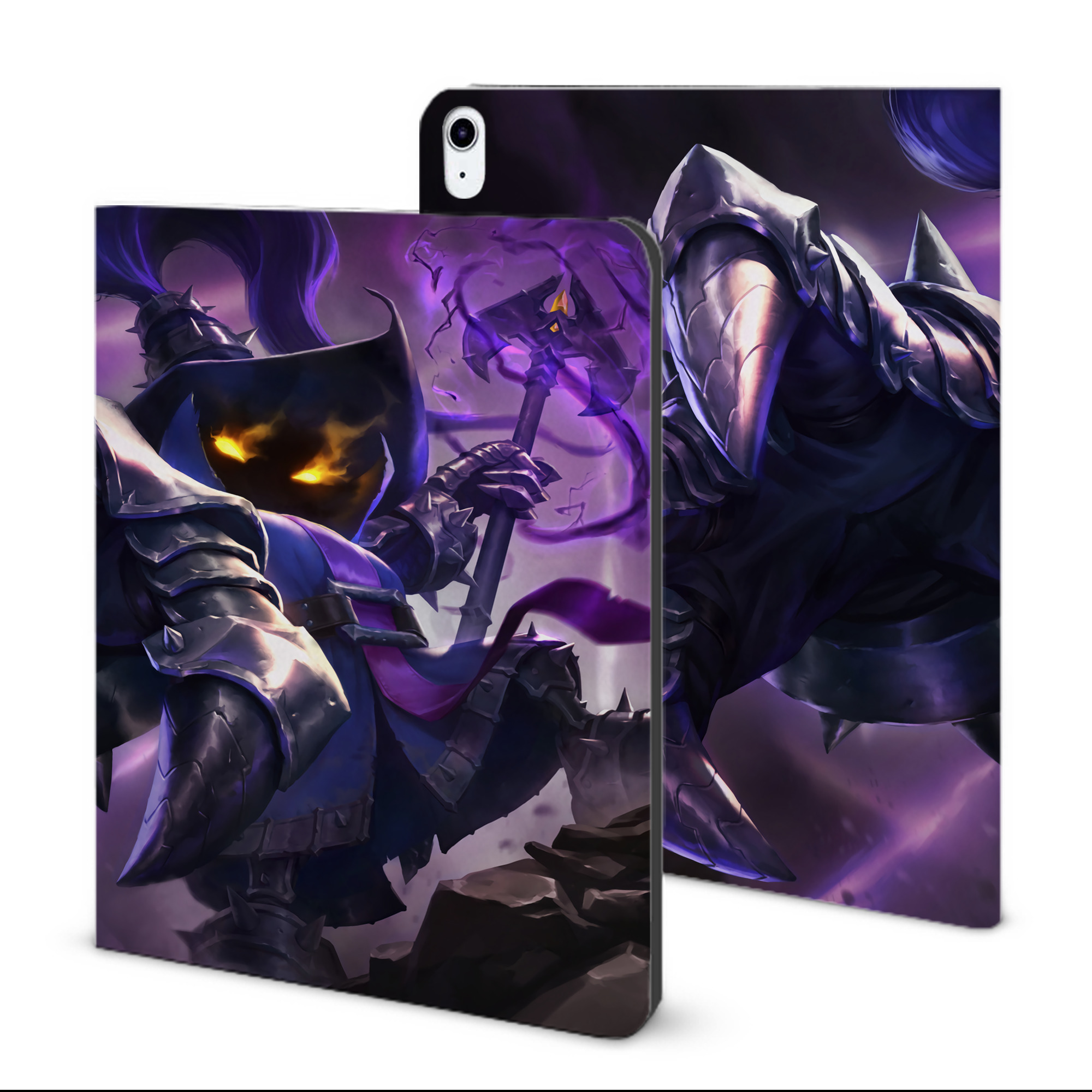 （画像用） リーグ・オブ・レジェンド League of Legends LOL IPad ケース ブック型 PUレザー TPU 耐衝撃 軽量 薄型 ペン収納なし 全面保護 IPad 各モデル対応